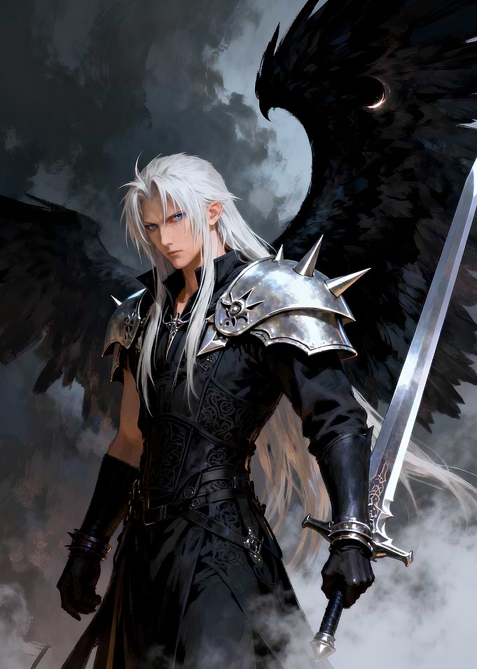 Winged Warrior with Sword