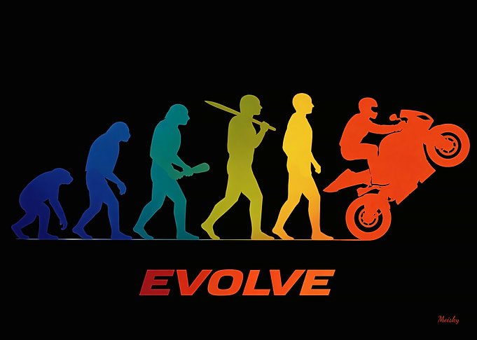 Evolution to Motorcycle Rider