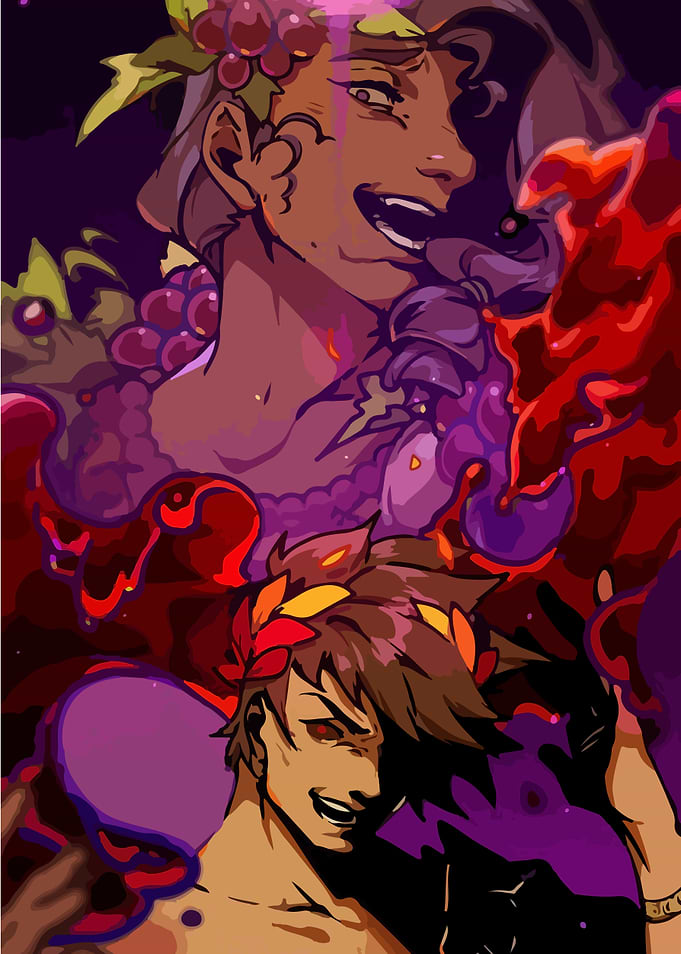 Hades game fanart: Zagreus and Dionysus