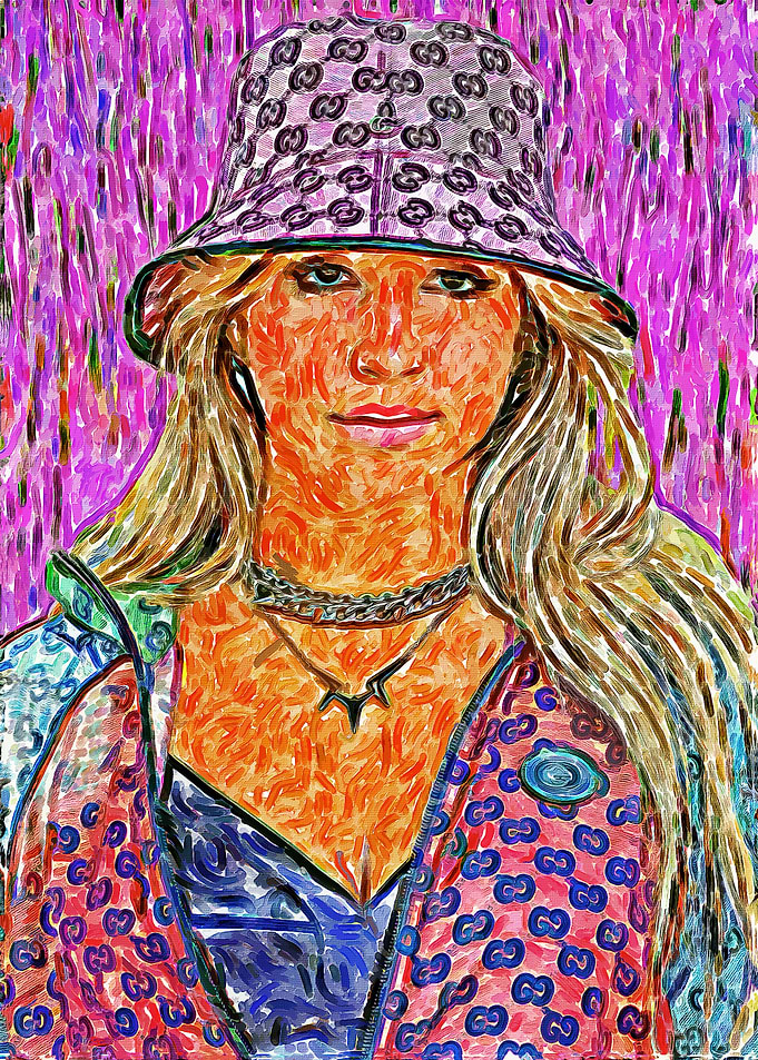 Painting of Tate McRae