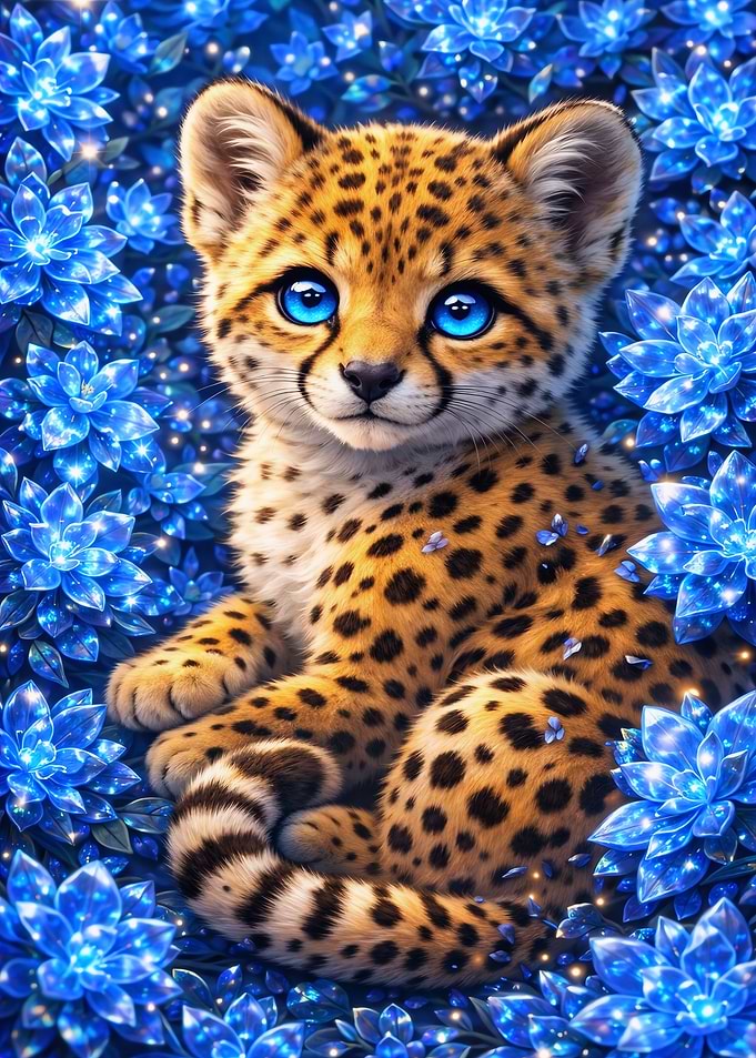 Crystal Bloom Cheetah