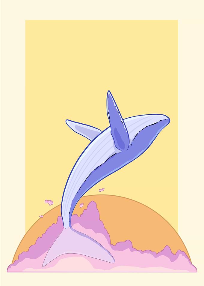 Whale Breaching Clouds