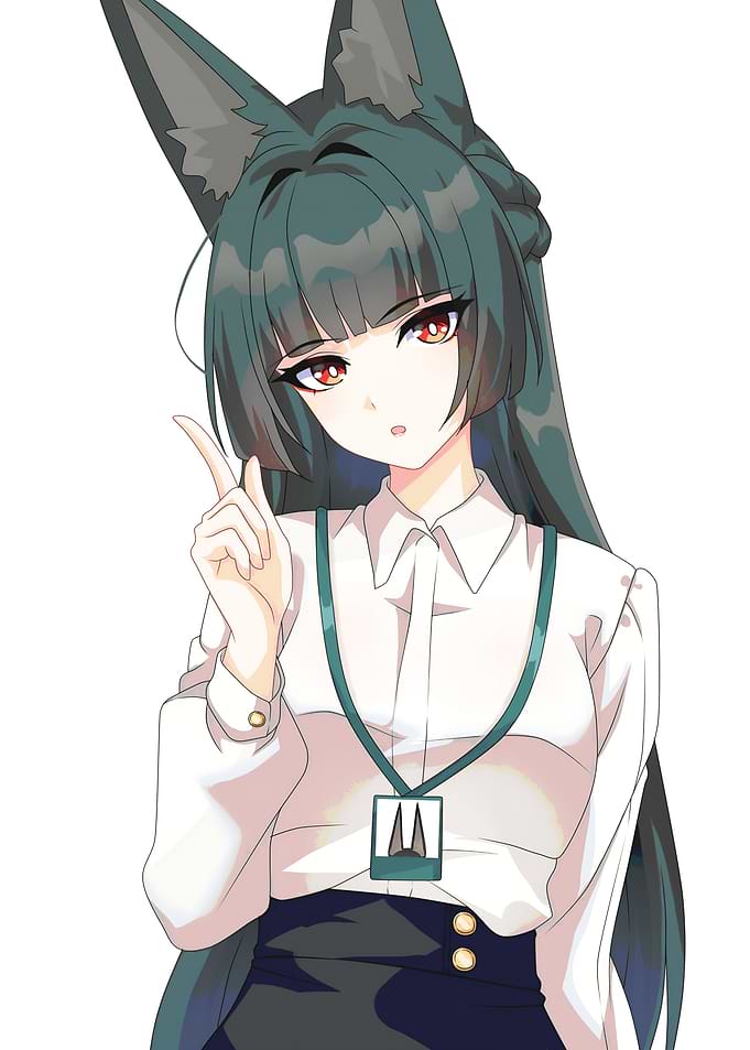Anime Girl with Fox Ears
