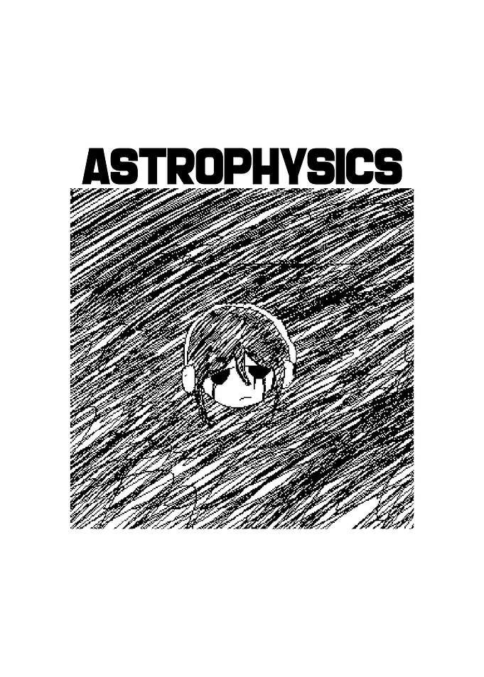 Monochrome Illustration of Sad Character