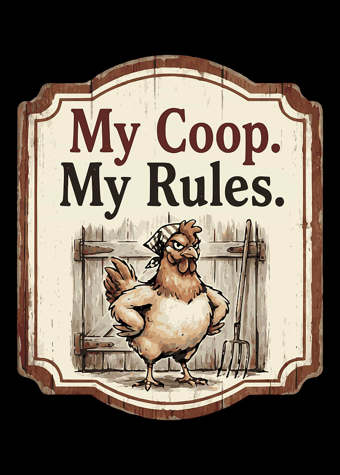 My Coop My Rules Funny