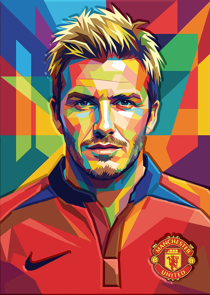 David Beckham Pop Art Portrait