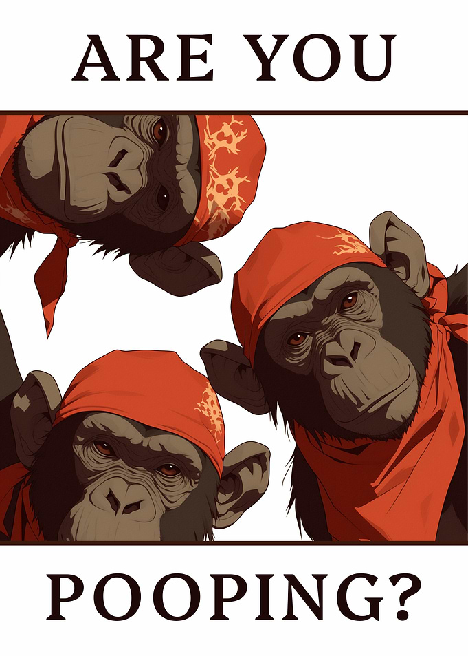 The Chimps Serious Bathroom Query