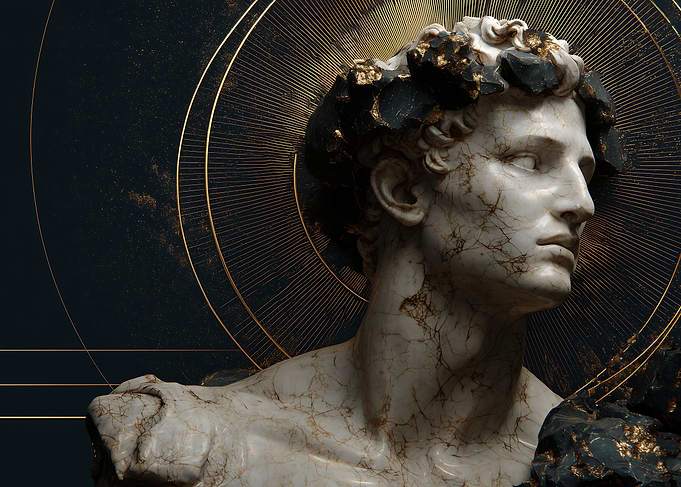 Gilded Marble God