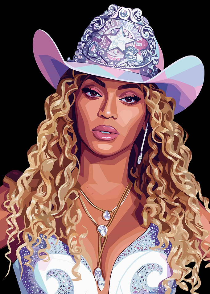 Beyonce Cowboy Carter Digital Art