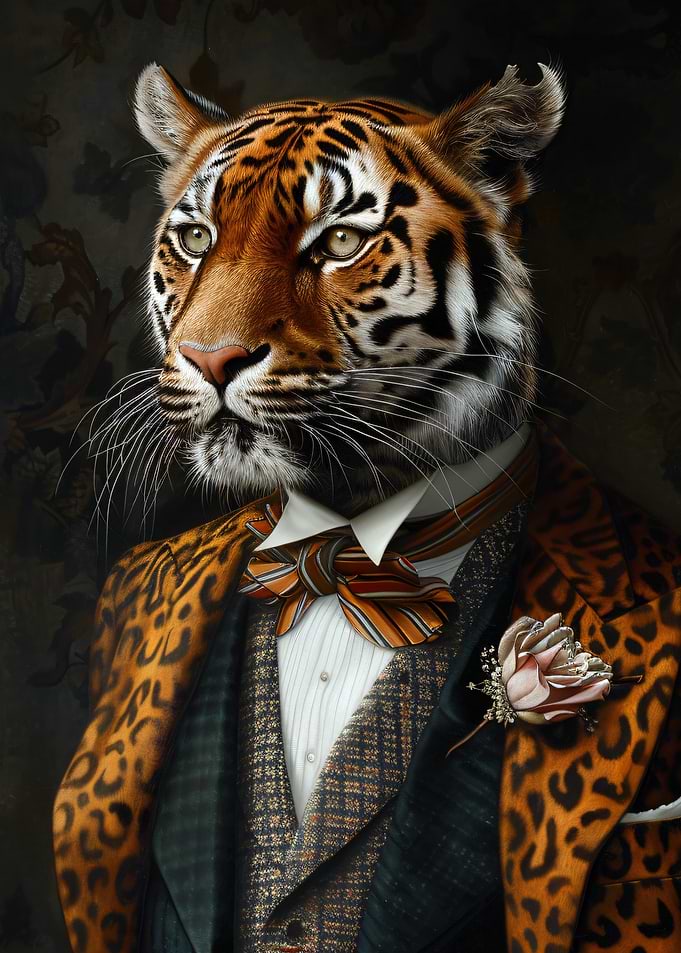 Dapper Tiger Portrait