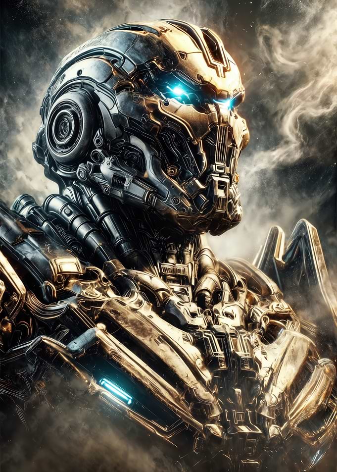 Ashrise Titan: Futuristic Robot Warrior