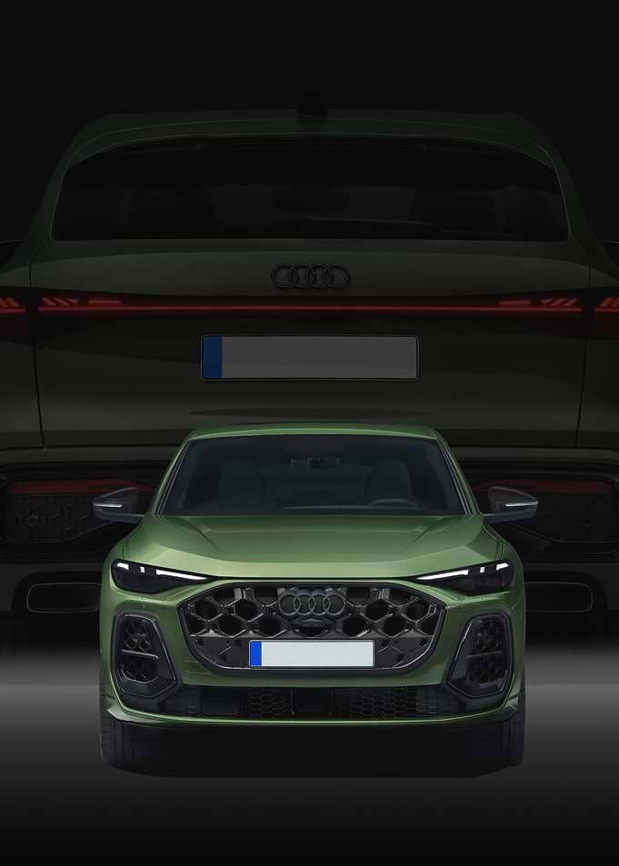 Green Audi Q5 Sportback