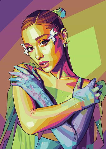 Ariana Grande Wpap Pop Art