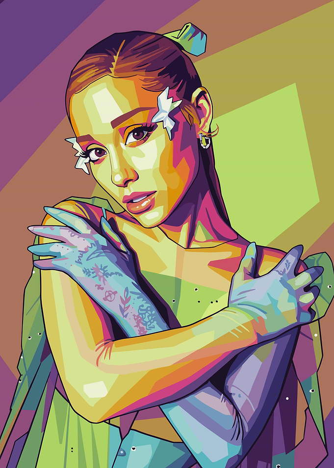 Ariana Grande Wpap Pop Art