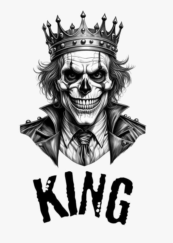 Creepy King Skull