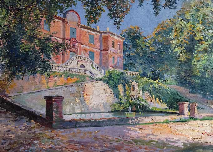 Villa and Garden Painting by Tournon