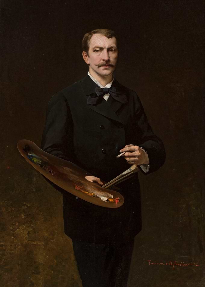 Portrait of an Artist with Palette