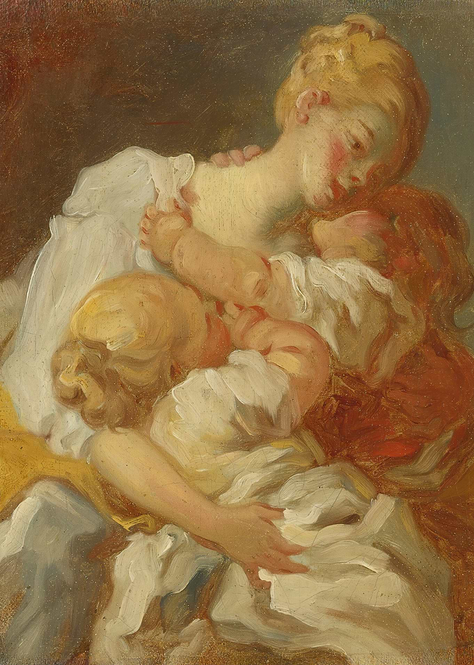 Mother and Children Painting