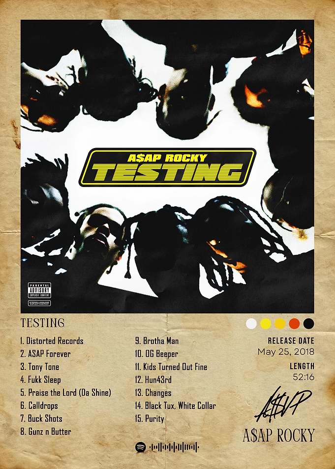 A$AP Rocky - Testing Album Cover