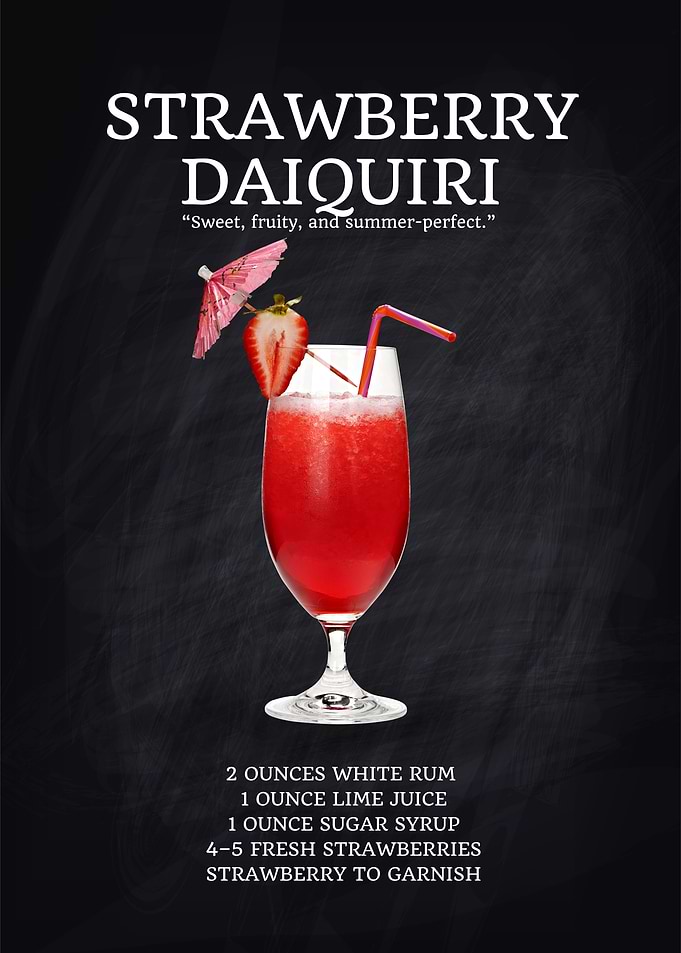 Strawberry Daiquiri Cocktail Recipe
