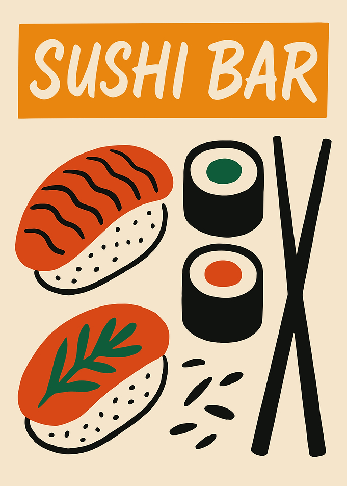 Sushi Bar Illustration