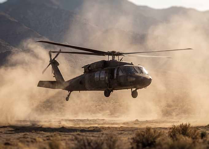 Black Hawk Helicopter in Flight