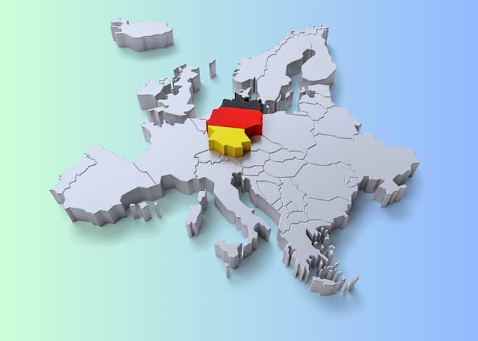 Germany on Europe Map