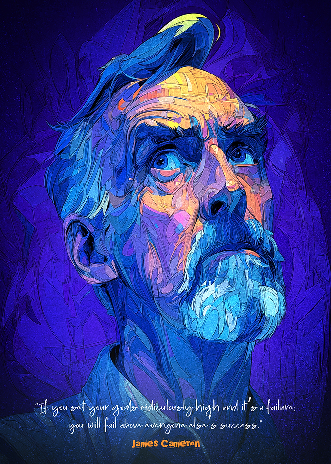 James Cameron Art Poster