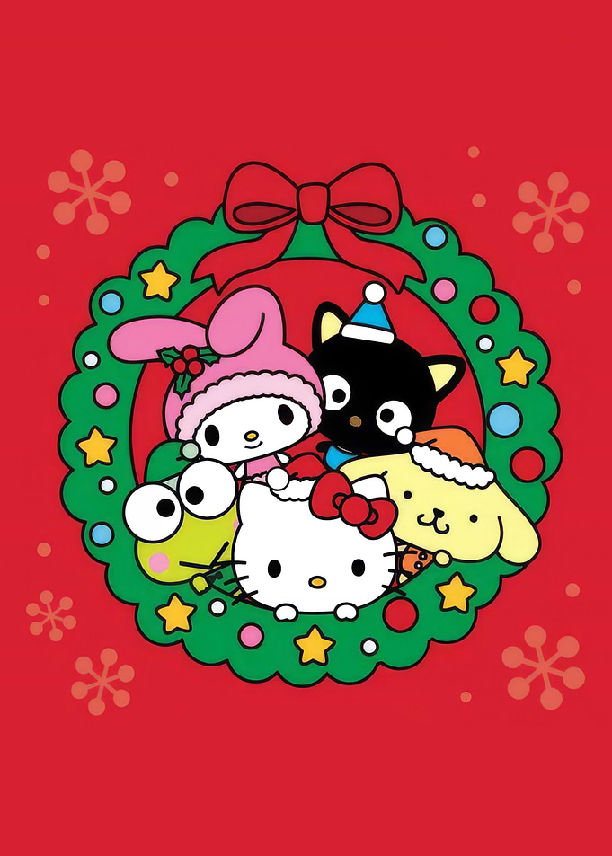 Hello Kitty Christmas Wreath