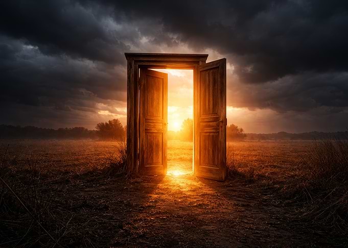 Open Door to a Bright Future