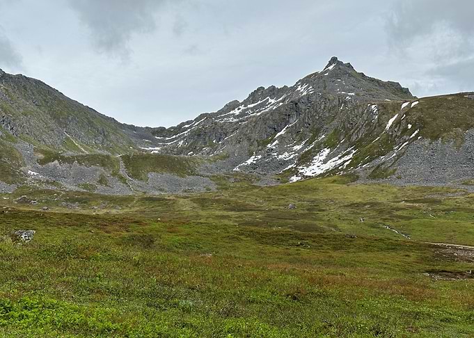 Mountainous Landscape with Green Valley