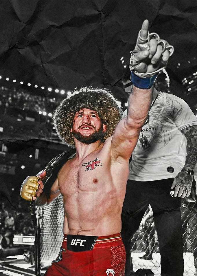 Merab Dvalishvili UFC Champion Celebration