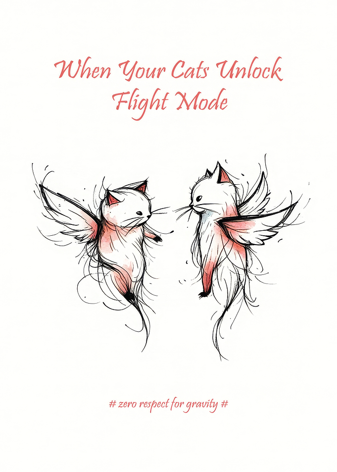 Cats Unlock Flight Mode Illustration