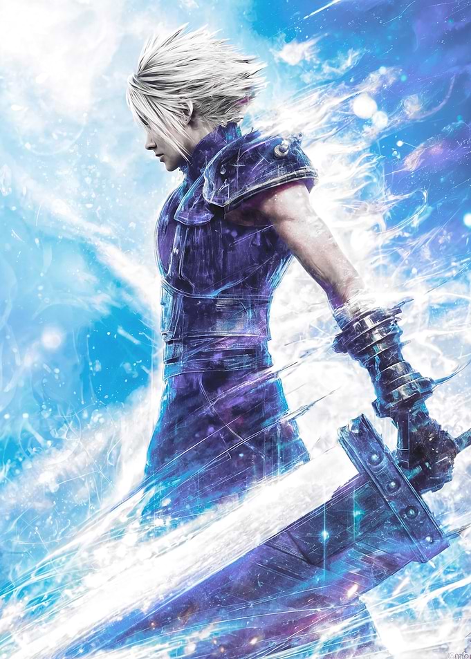 Cloud Strife with Buster Sword