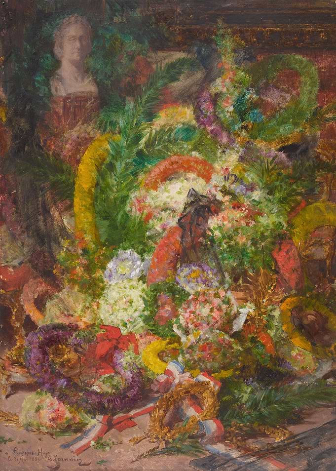 Floral Wreaths and Bust Painting