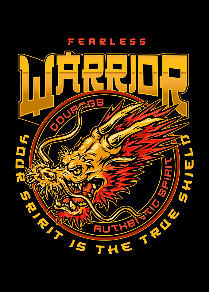 Fearless Warrior Dragon Graphic