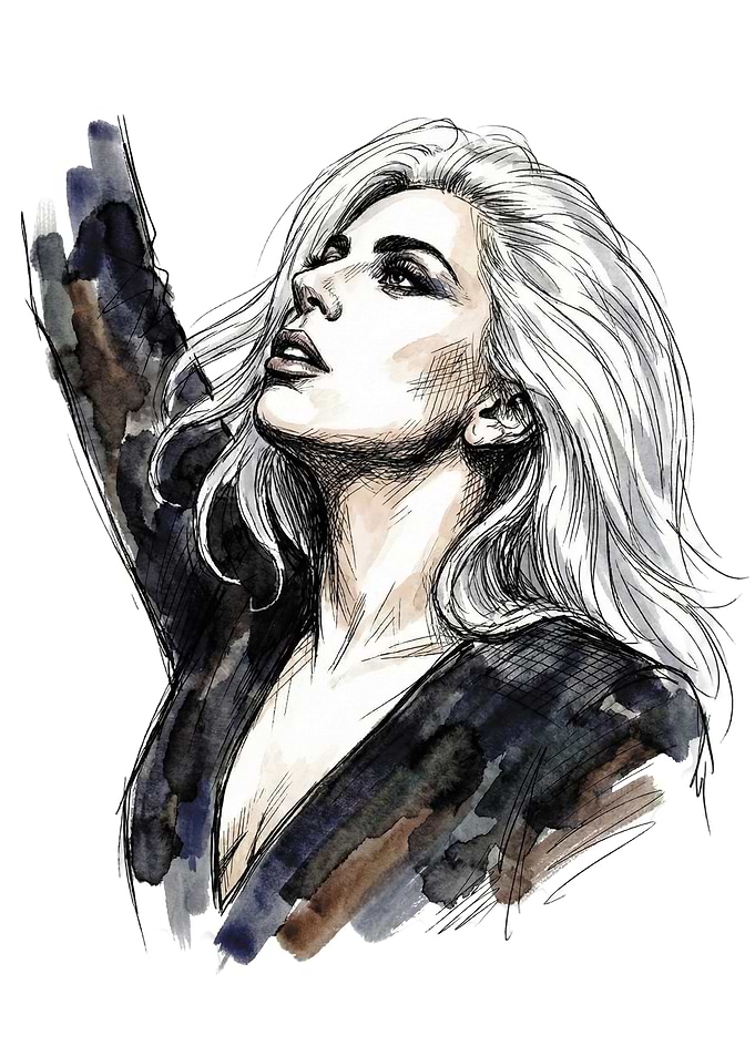 Watercolor Portrait of a Woman