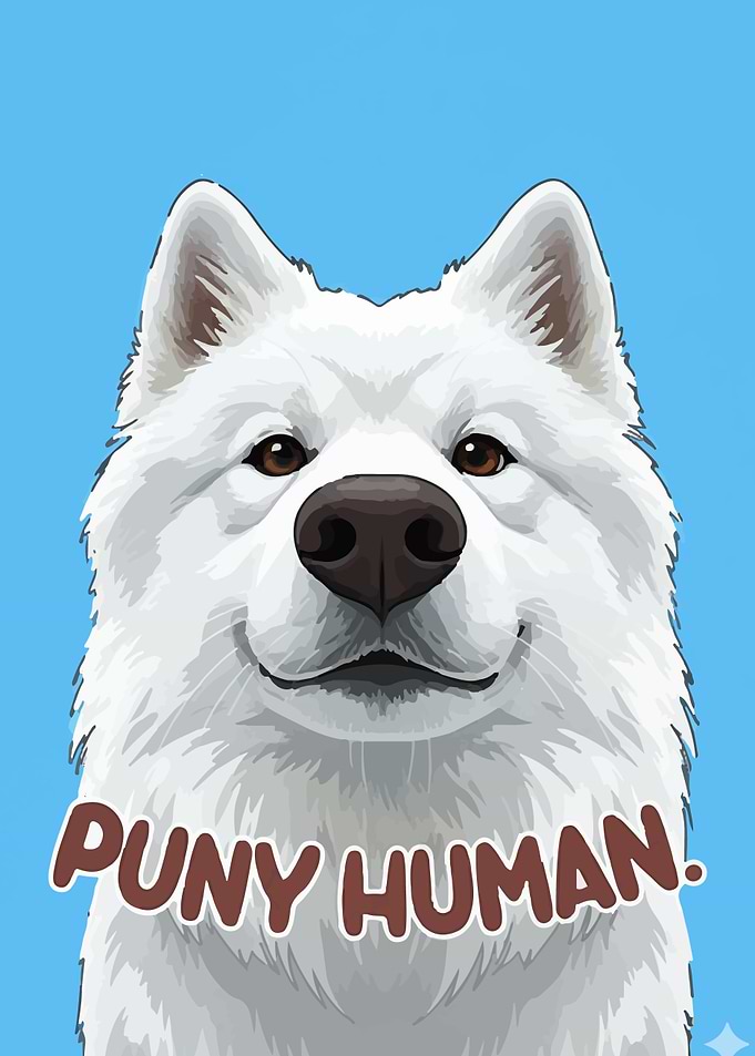Puny Human Dog Portrait