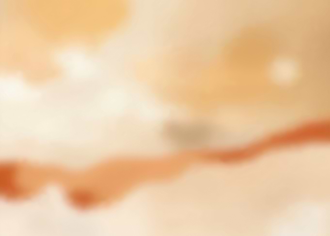 Abstract Blurred Peach and White Landscape