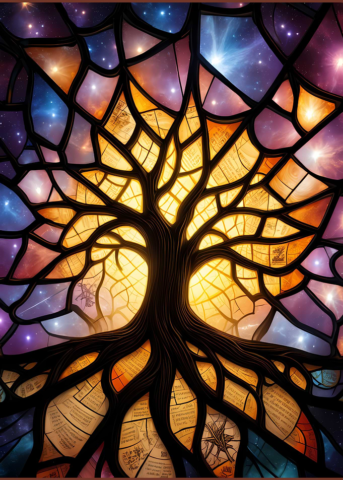 Stained Glass Tree of Life