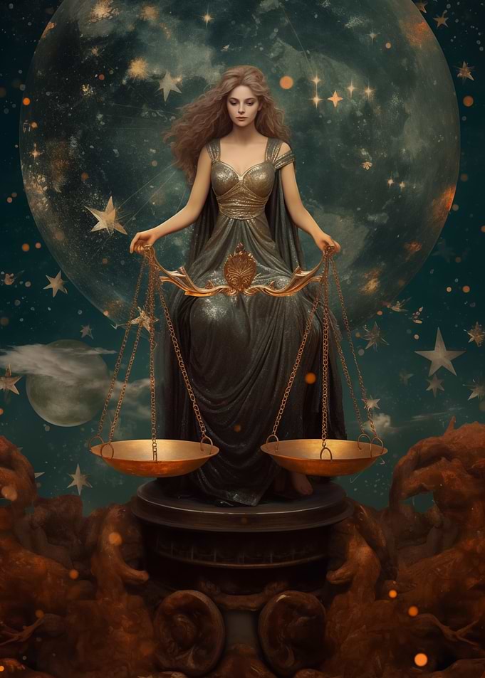 Libra Zodiac Sign Art