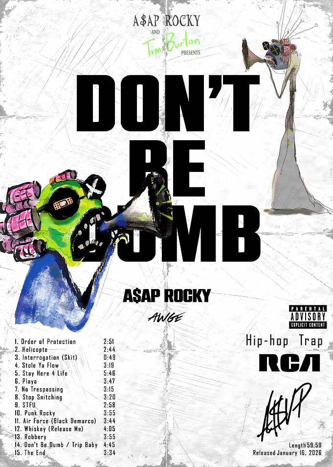A$AP Rocky - Don't Be Dumb Cover
