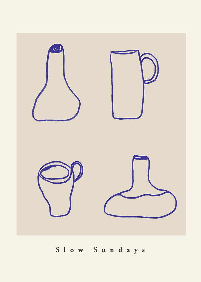 Slow Sundays Still Life Illustration