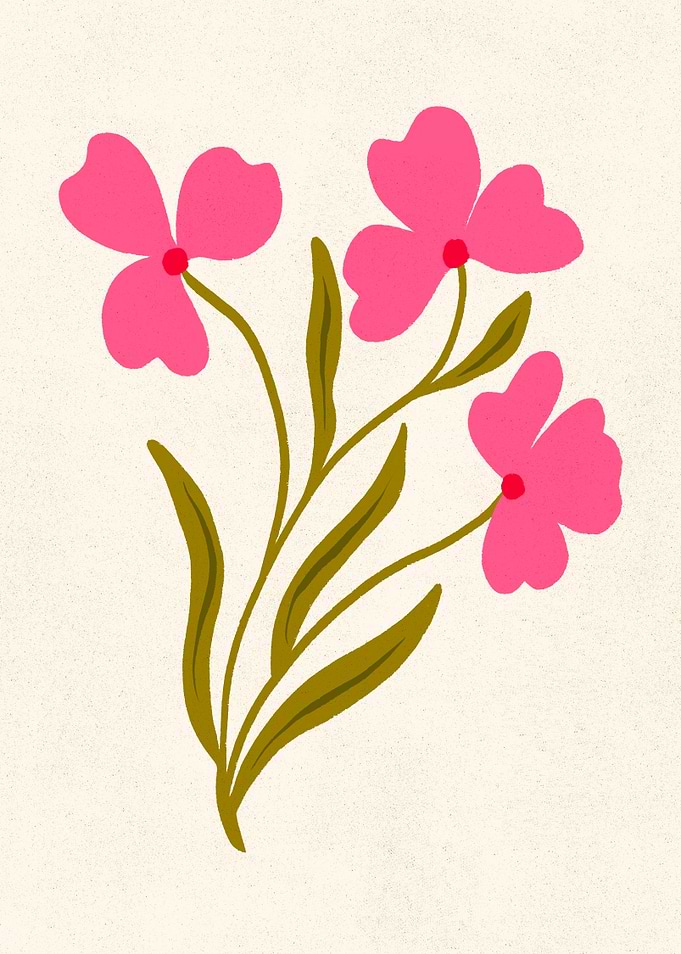 Modern Pink Flowers