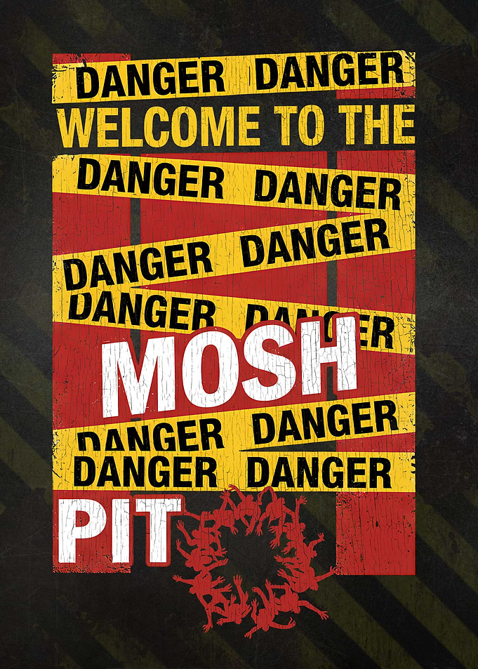 Danger Zone Mosh Pit Headbanger zone