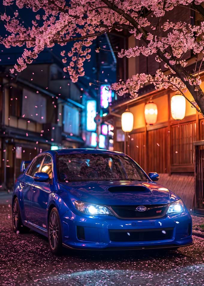 Subaru WRX STI in Cherry Blossom