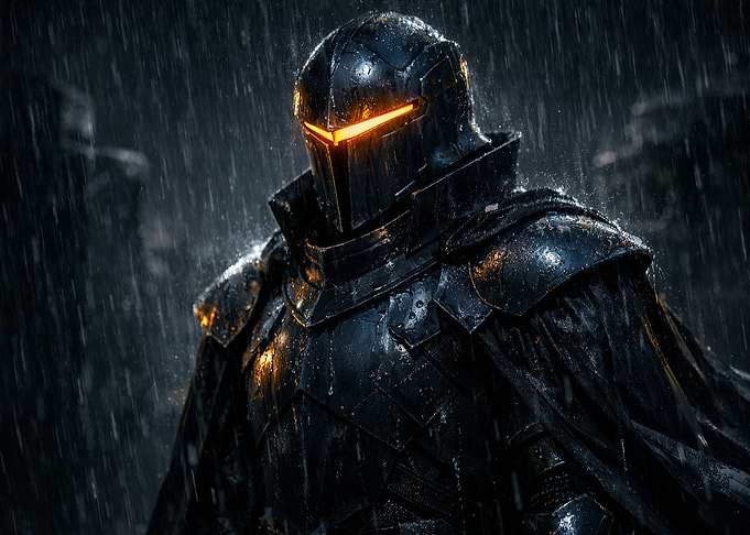 Dark Knight in Rain