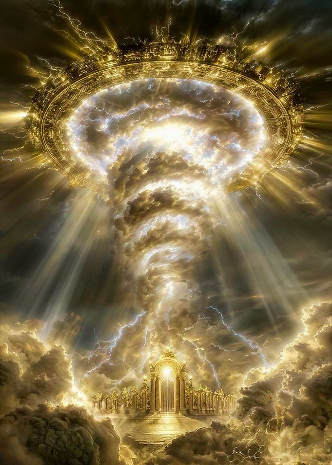 Heavenly Gate with Golden Light