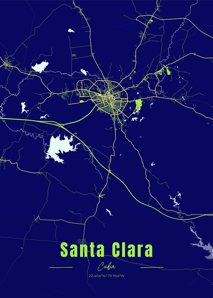 Santa Clara, Cuba City Map