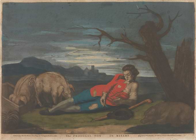 The Prodigal Son in Misery Painting